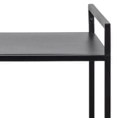 Design Scandinavia Servírovací stolík Newcastle, 85 cm, čierna