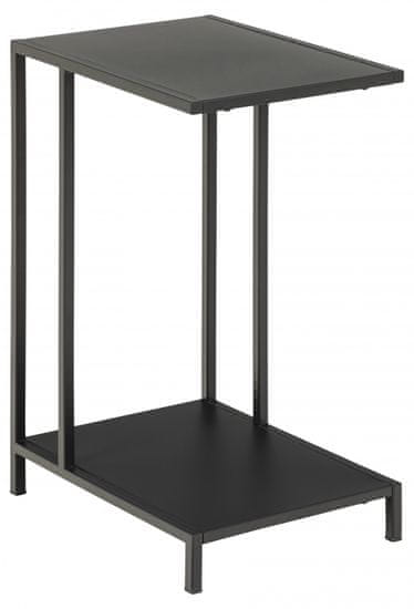 Design Scandinavia Odkladací stolík Newcastle, 60 cm, čierna