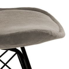 Design Scandinavia Jedálenská stolička Eris (SET 2ks), textil, béžová