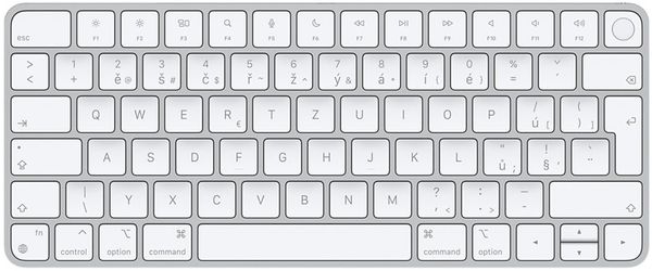 Magic Keyboard Touch ID, CZ (MK293CZ/A) klávesnica nízkoprofilové klávesy automatické spárovanie vysoká výdrž pre Mac s čipom Apple USB-C Lightning Bluetooth