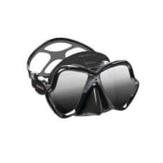 Mares Maska X-VISION ULTRA LS RECTANGULAR GLASS, Čierna/sklo striebornej farby
