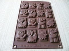 Silikomart Silikónová forma na čokoládu zvieratká winter
