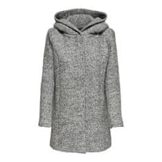 ONLY Dámsky kabát ONLSEDONA 15156578 Light Grey Melange (Veľkosť XS)