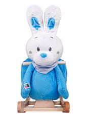 PLAYTO Hojdacia hračka s melódiou Playtech králiček modrá