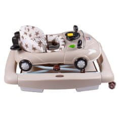 NEW BABY Detské chodítko s hojdačkou a silikónovými kolieskami Little Racing Car