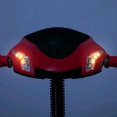 Baby Mix Detská trojkolka s LED svetlami Lux Trike červená