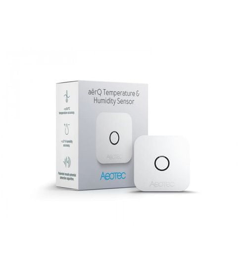 Aeotec Z-Wave Plus v2 senzor teploty a vlhkosti - AEOTEC aërQ Temperature & Humidity Sensor (ZWA039-C)