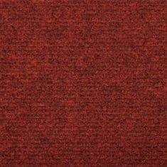 Vidaxl Nášľapy na schody 5 ks bordové červené 65x25 cm vpichovaná textília