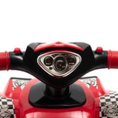 Baby Mix Detský bicykel so zvukovou štvorkolkou červený