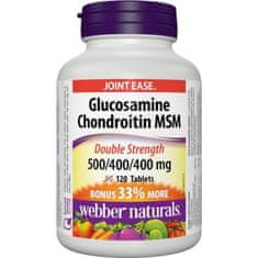 Webber Naturals Glukosamine Chondroitine MSM 500/400/400 mg 120 tbl