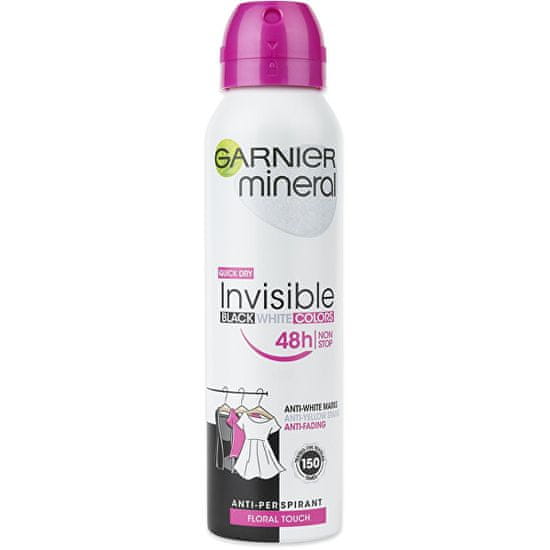 Garnier Minerálne dezodorant pre dlhotrvajúcu sviežosť v spreji Invisible 150 ml