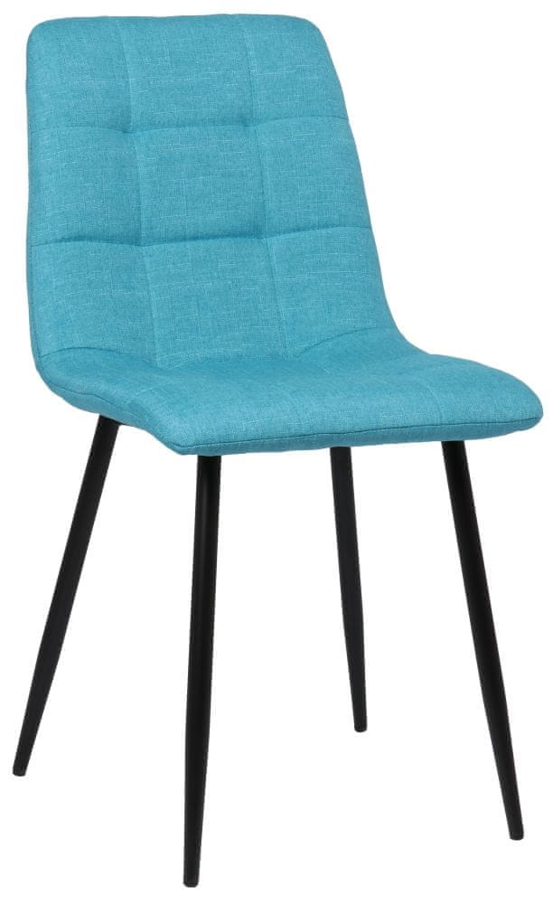 BHM Germany Jedálenská stolička Tilde, textil, tyrkysová