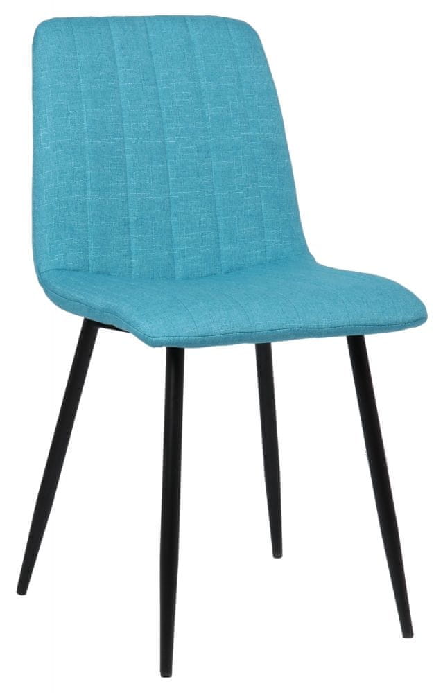 BHM Germany Jedálenská stolička Dijon, textil, tyrkysová