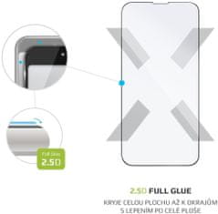 FIXED Ochranné tvrdené sklo Full-Cover pre Apple iPhone 13 Mini, lepenie cez celý displej, čierne FIXGFA-724-BK