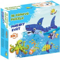 Kids World 3D penové puzzle Morský svet 235 ks