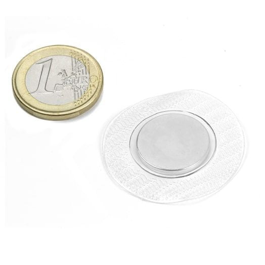 SOLLAU Prišívací neodymový magnet pr.18x2 mm, kruhový PVC kryt, 10 kusov