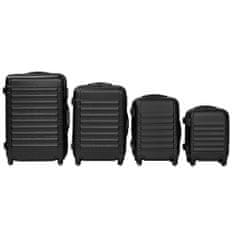Timeless Tools Sada 4 cestovných kufrov s tvrdým krytom, 4 rôzne farby-čierna