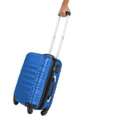 Timeless Tools Sada 4 cestovných kufrov s tvrdým krytom, 4 rôzne farby-modrá