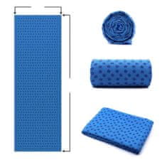 Timeless Tools Protišmykový uterák na jogu s prenosnou taškou navyše- modrý
