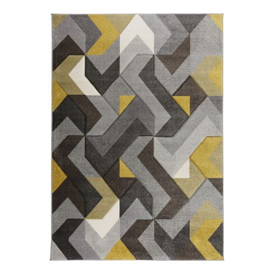 Flair Kusový koberec Hand Carved Aurora Grey / Ochre