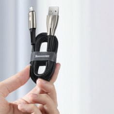 BASEUS Water Drop-shaped kábel USB / USB-C 66W 6A 1m, čierny