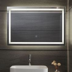 shumee AQUAMARIN kúpeľňové zrkadlo s LED osvetlením, 90 x 60 cm