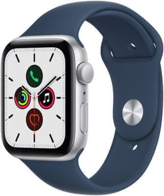Inteligentné hodinky Apple Watch SE MKQ43HC/A, Retina displej monitorovanie tepu srdcovej činnosti hudobný prehrávač volanie notifikácia NFC platby Apple Pay hluk App Store