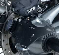 R&G racing držiak ŠPZ, BMW R NINE T-bočné montáž, s podsedlovým rámom, čierna