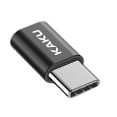 Kaku adaptér USB-C / Micro USB, čierny