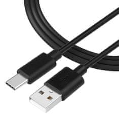 Tactical nabíjací kábel USB-A/USB-C 12mm 1m-Čierna