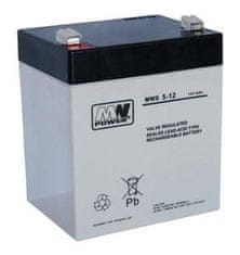 MW Power Batéria olovená 12V/5Ah MWS Power AGM gélový akumulátor