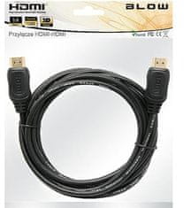 Blow Kábel HDMI-HDMI 7m 1.4 ethernet AL/Mg , GOLD , záveska