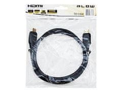 Blow Kábel HDMI-HDMI 5m 1.4 ethernet AL/Mg, GOLD, záveska