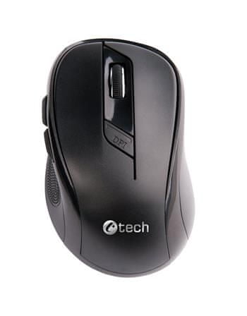 C-Tech Myš C-TECH WLM-02 bezdrôtová, 6tlač. čierna