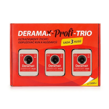 Deramax Deramax-Profi-Trio odpudzovač, sada plašičov kún a hlodavcov