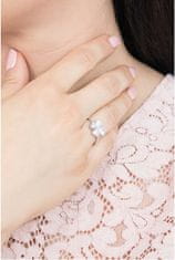 Amen Originálne strieborný prsteň so zirkónmi Love RQUBB (Obvod 52 mm)