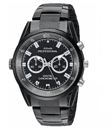 SpyTech Špionážne hodinky s Full HD kamerou s nočným videním - Farba: Čierne kovové 32GB