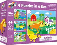GALT 4 Puzzle v krabici - Zvieratká