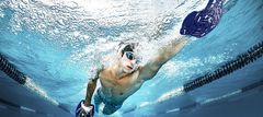 Michael Phelps Plavecké packy STRENGTH HAND PADDLE modrá XL