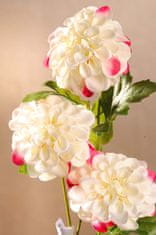 Paramit Dahlia bielo-ružová, umelá kvetina 56 cm