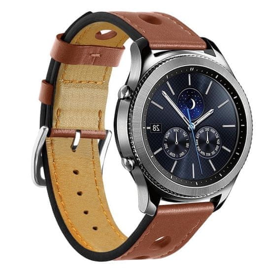 BStrap Leather Italy remienok na Huawei Watch GT/GT2 46mm, brown