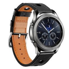 BStrap Leather Italy remienok na Huawei Watch GT2 Pro, black