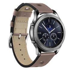 BStrap Leather Italy remienok na Huawei Watch 3 / 3 Pro, khaki brown