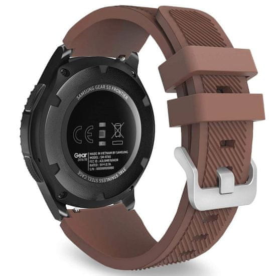 BStrap Silicone Sport remienok na Huawei Watch 3 / 3 Pro, brown