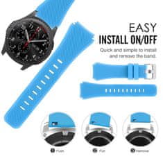 BStrap Silicone Sport remienok na Xiaomi Watch S1 Active, dark blue