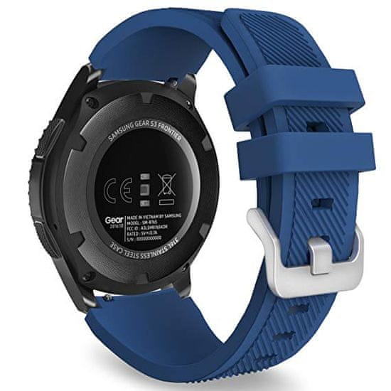 BStrap Silicone Sport remienok na Samsung Galaxy Watch 3 45mm, dark blue