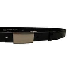 Penny Belts Pánsky kožený spoločenský opasok 35-020-4PS-60 black (Dĺžka opasku 105 cm)