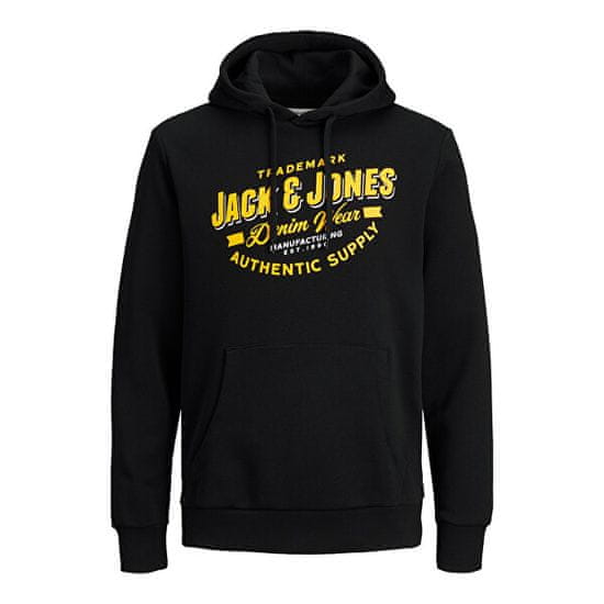 Jack&Jones Pánska mikina JJELOGO 12189736 Black