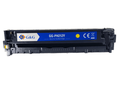 G&G HP CF212a, HP 131a , Premium patentovaný toner, 1800 strán s čipom Žltá - Yellow