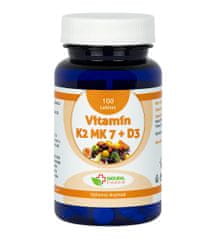Natural Pharm Vitamín K2 MK-7 + D3 tablety 100 ks